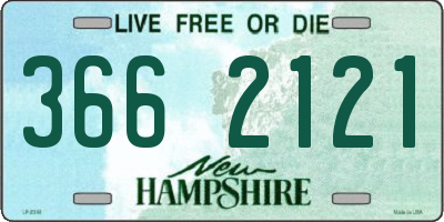 NH license plate 3662121