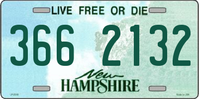 NH license plate 3662132