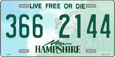 NH license plate 3662144