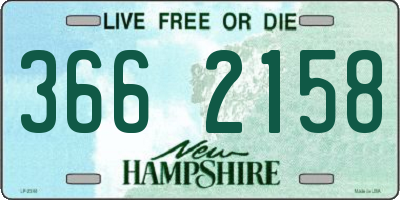 NH license plate 3662158