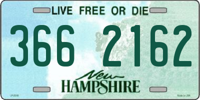 NH license plate 3662162