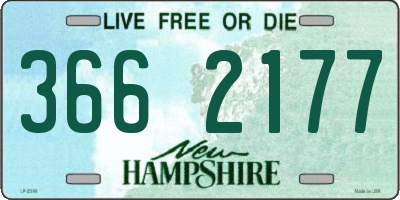 NH license plate 3662177