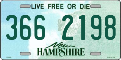 NH license plate 3662198