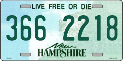 NH license plate 3662218