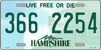 NH license plate 3662254