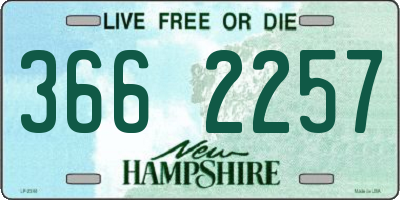 NH license plate 3662257