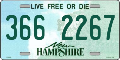 NH license plate 3662267