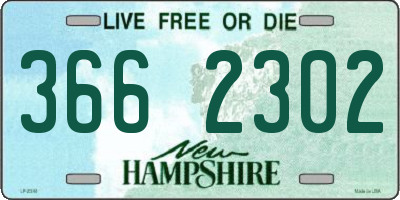 NH license plate 3662302