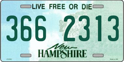 NH license plate 3662313