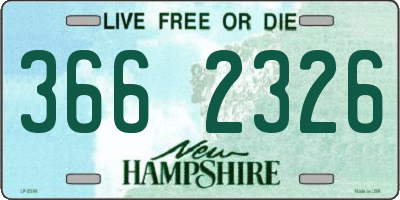 NH license plate 3662326