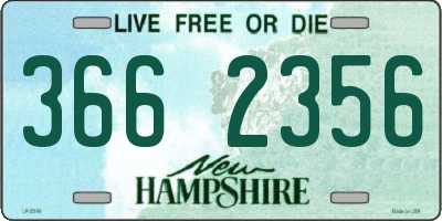 NH license plate 3662356