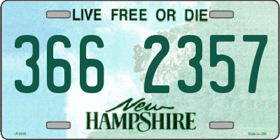 NH license plate 3662357