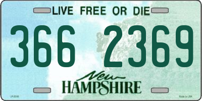 NH license plate 3662369