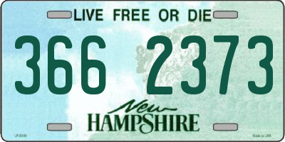 NH license plate 3662373