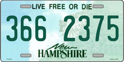 NH license plate 3662375