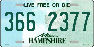 NH license plate 3662377