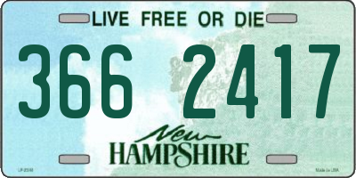 NH license plate 3662417