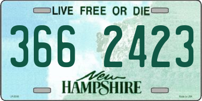 NH license plate 3662423