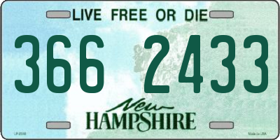 NH license plate 3662433