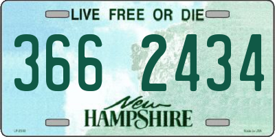 NH license plate 3662434