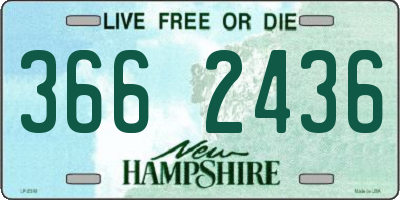 NH license plate 3662436