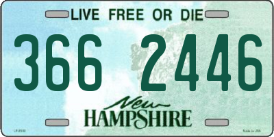 NH license plate 3662446