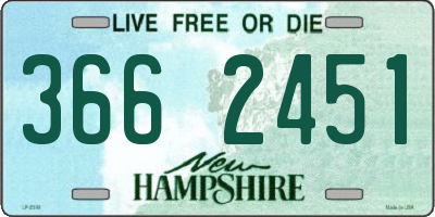 NH license plate 3662451