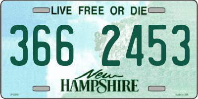 NH license plate 3662453