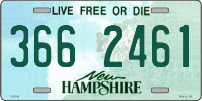 NH license plate 3662461