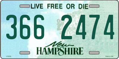 NH license plate 3662474