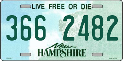 NH license plate 3662482