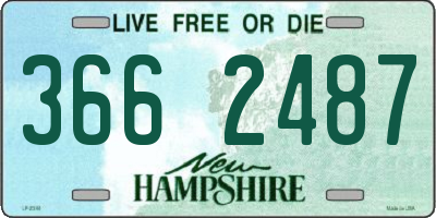 NH license plate 3662487