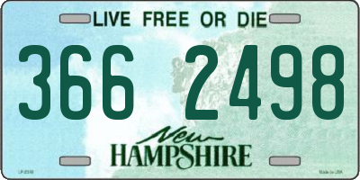 NH license plate 3662498