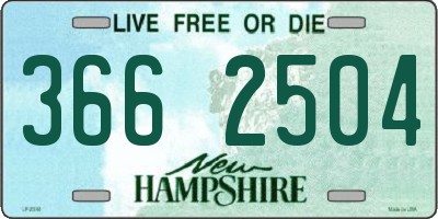 NH license plate 3662504