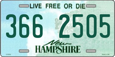 NH license plate 3662505