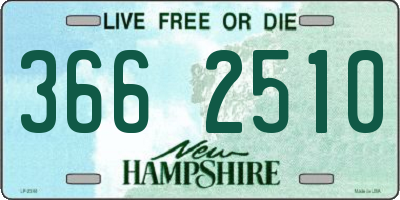 NH license plate 3662510