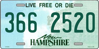 NH license plate 3662520