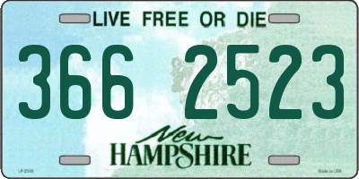 NH license plate 3662523