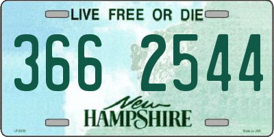 NH license plate 3662544