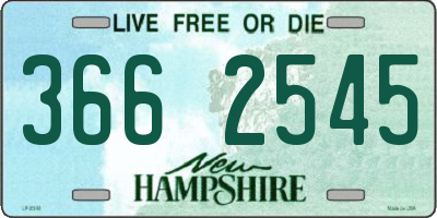 NH license plate 3662545