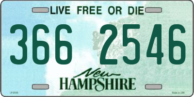 NH license plate 3662546