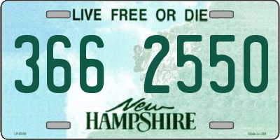 NH license plate 3662550