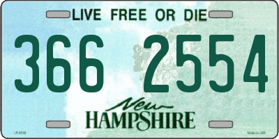 NH license plate 3662554