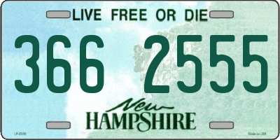 NH license plate 3662555