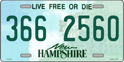 NH license plate 3662560