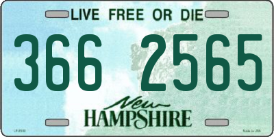 NH license plate 3662565
