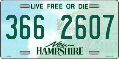 NH license plate 3662607