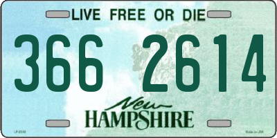 NH license plate 3662614