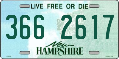 NH license plate 3662617