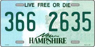 NH license plate 3662635